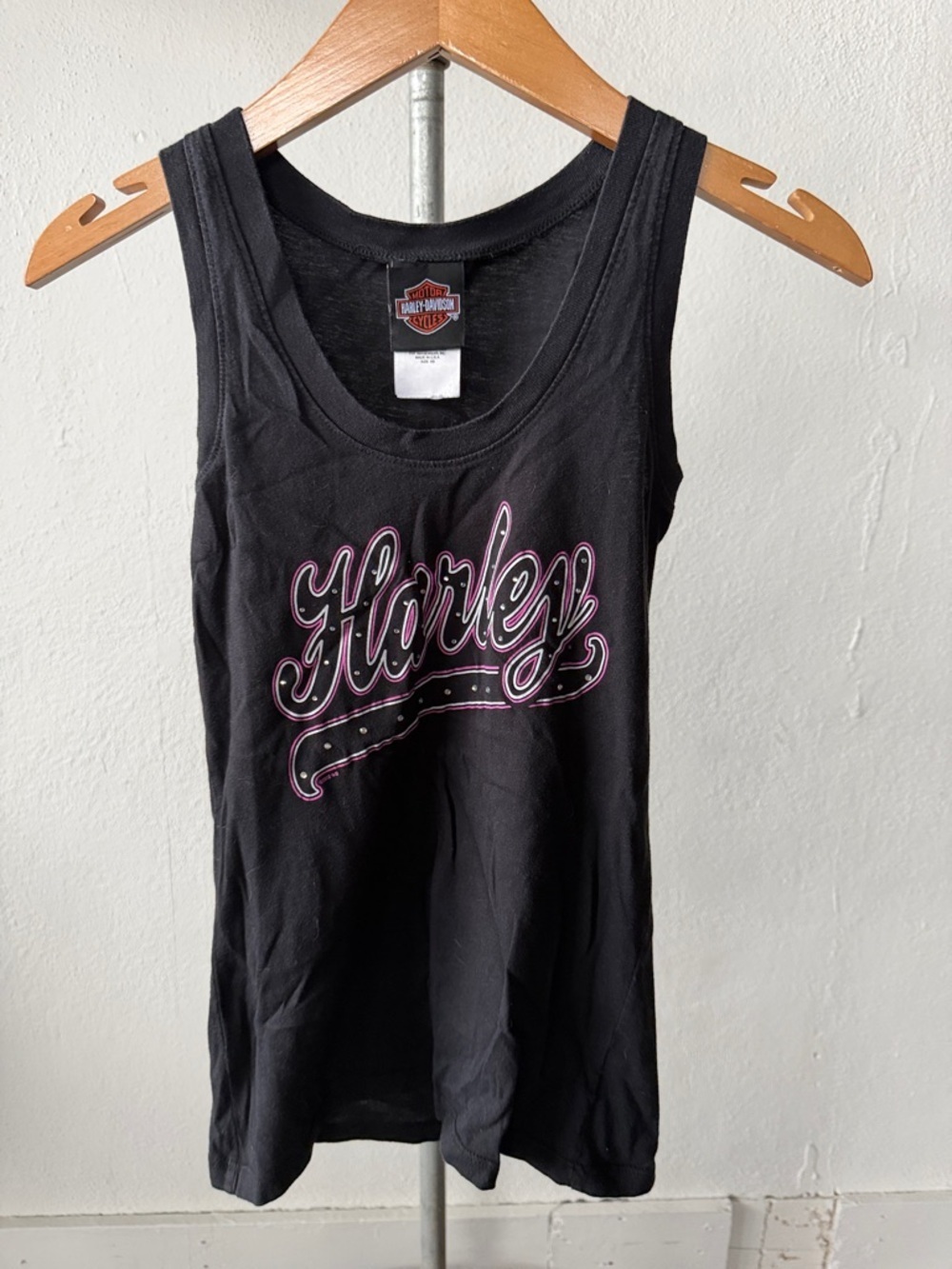 Harley-Davidson Black Script Logo Tank XS